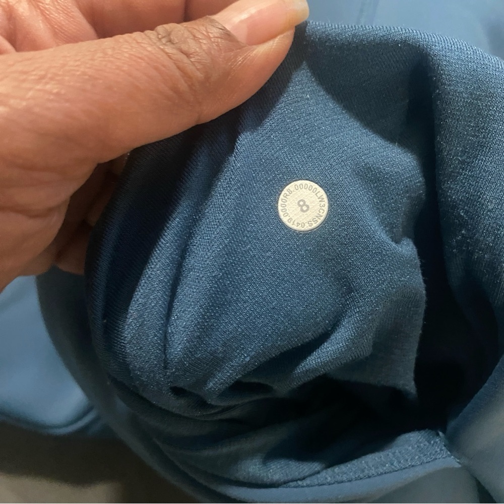 EUC Lululemon Every Journey Hoodie Spacer In Petrol Blue - Size 8 - Picture 7 of 12